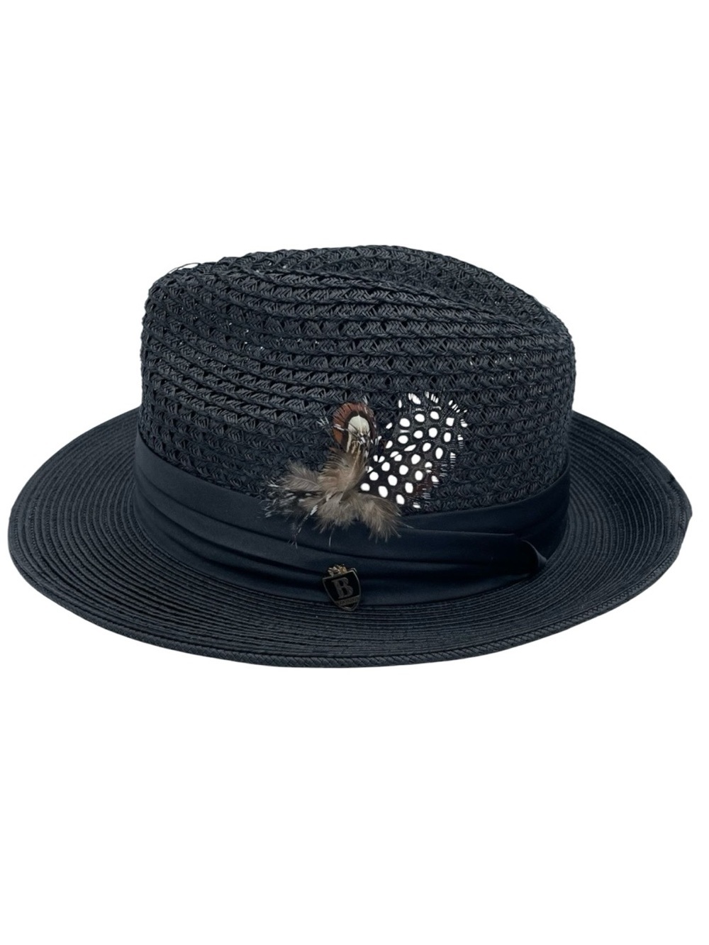 Bruno Capelo Luxury Fedora Hat Large Black